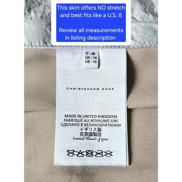 CHRISTOPHER KANE runway feather-paneled chainmail skirt nwt $3,227 it-46 / us-8 - Picture 12 of 14